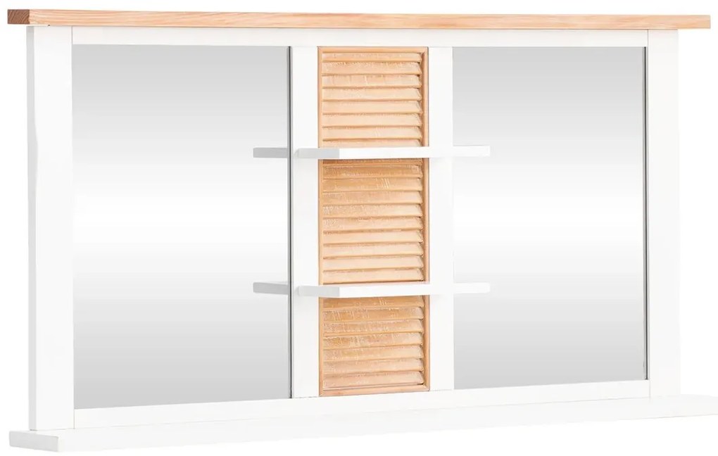 furniture-nabytek.cz - 2-dielna kúpeľňová sada Caprino, masívny borovicový drev, MDF, lakovaná, biela/hnedá