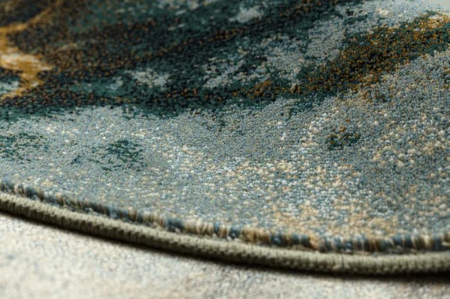 Koberec OMEGA ELIAN mramor, zelený kruh