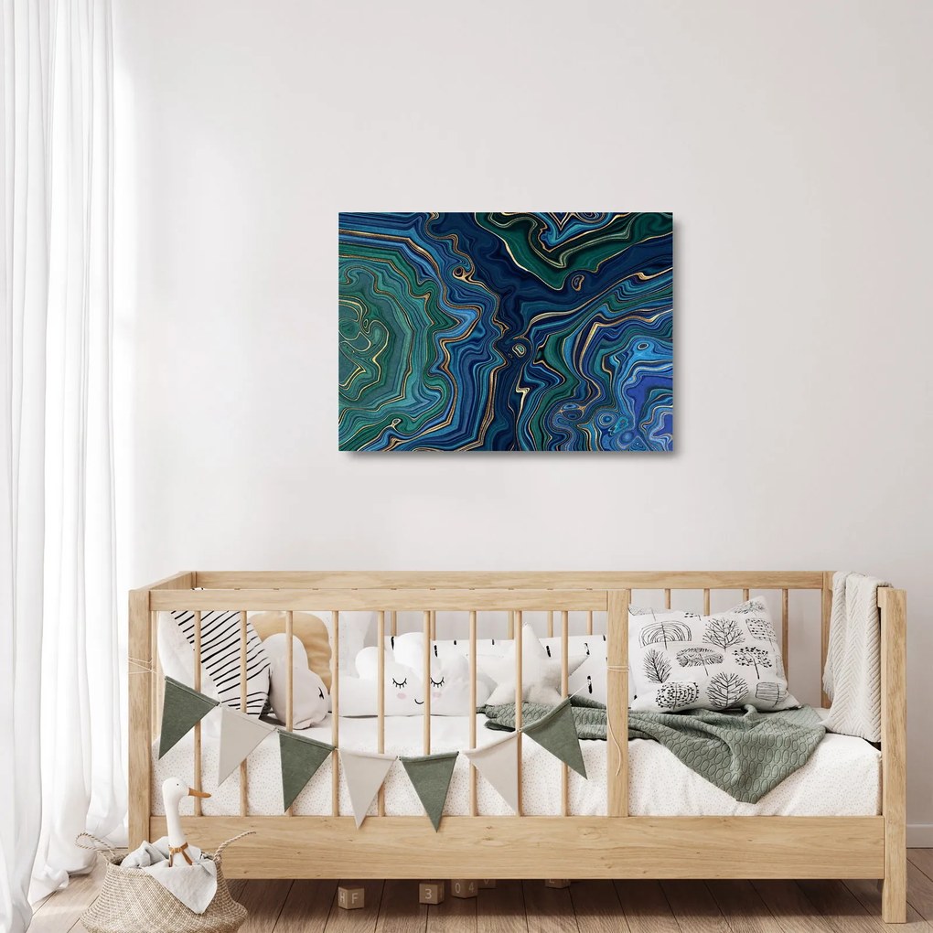 Sklenený obraz - Achátový mramor (70x50 cm)