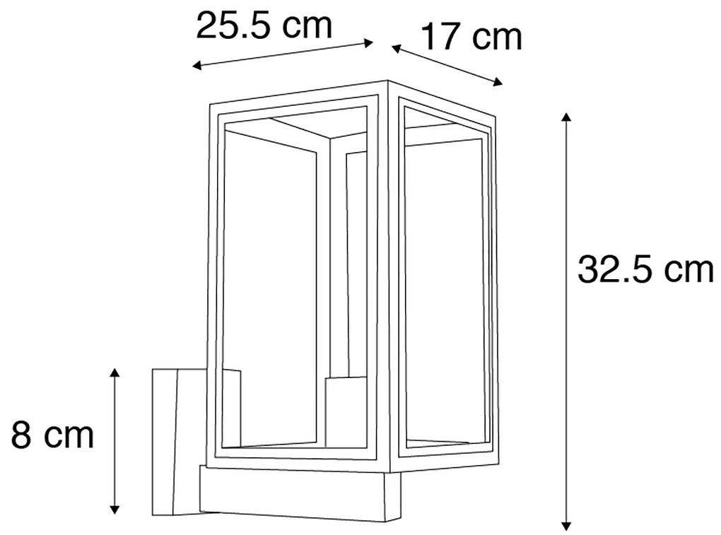 Inteligentná nástenná lampa sivá vrátane inteligentnej G95 - Sutton Up