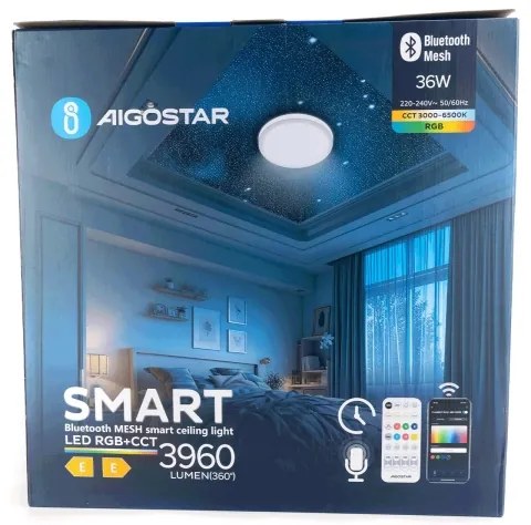 Aigostar - LED RGBW Stmievateľné stropné svietidlo LED/36W/230V + diaľkové ovládanie