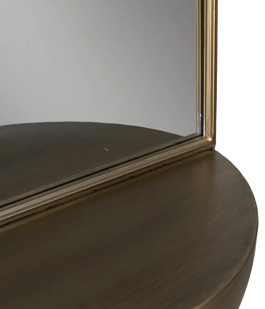 Nástenné zrkadlo s poličkou 37x40 cm – Ixia