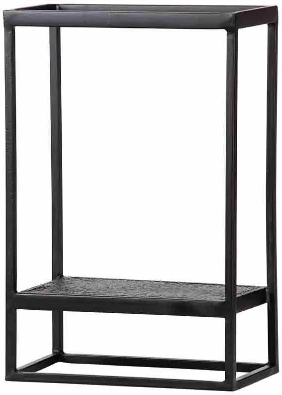 Čierna Polica Febe 60 × 40 × 20 cm WOOOD