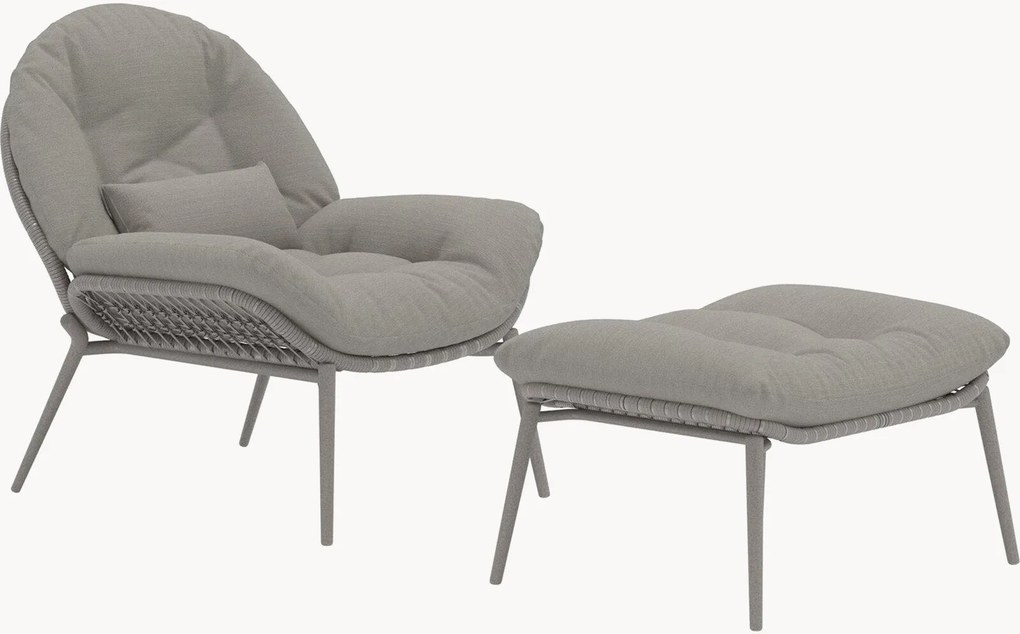 Záhradné kreslo's podnožkou Cala