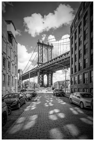 Plagát, Obraz - Melanie Viola - NEW YORK CITY Manhattan Bridge, (40 x 60 cm)