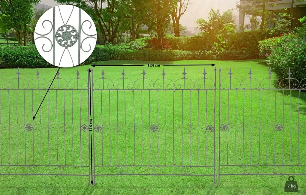 Mriežka na popínavé rastliny Mangold - 115 x 125 cm - Zelená antik