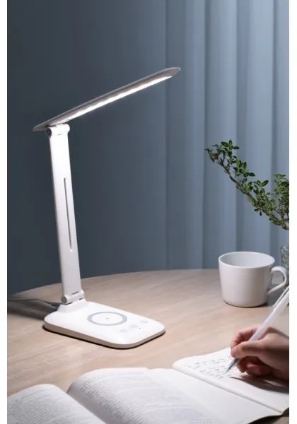 Immax 09107L - LED stmievateľná stolná lampa s bezdrôtovým nabíjaním QI LUMI LED/7W/230V biela