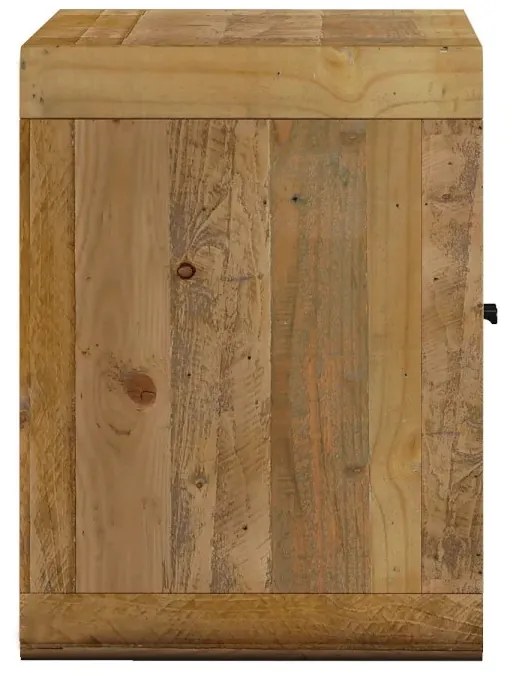 furniture-nabytek.cz - Masívny podstavec pod umývadlo z recyklovanej borovice, lakovaný, šedý – 130×60×45 cm