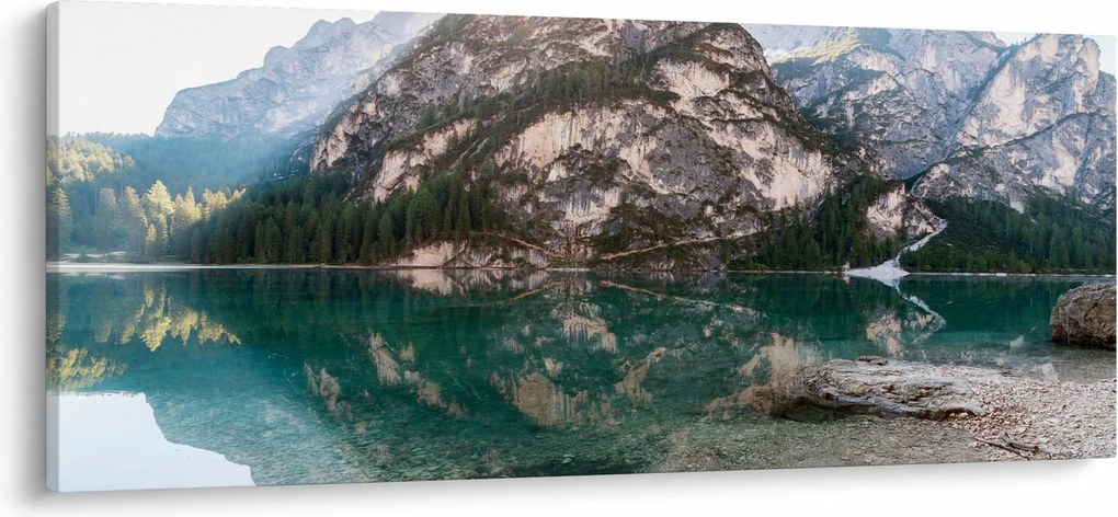 Obraz horského jazera (120x50 cm)