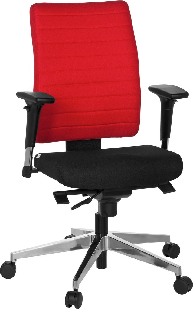 XXXLutz OTOČNÁ STOLIČKA, plochá tkanina, červená, čierna MID.YOU - Online Only kancelárie - 001918009101