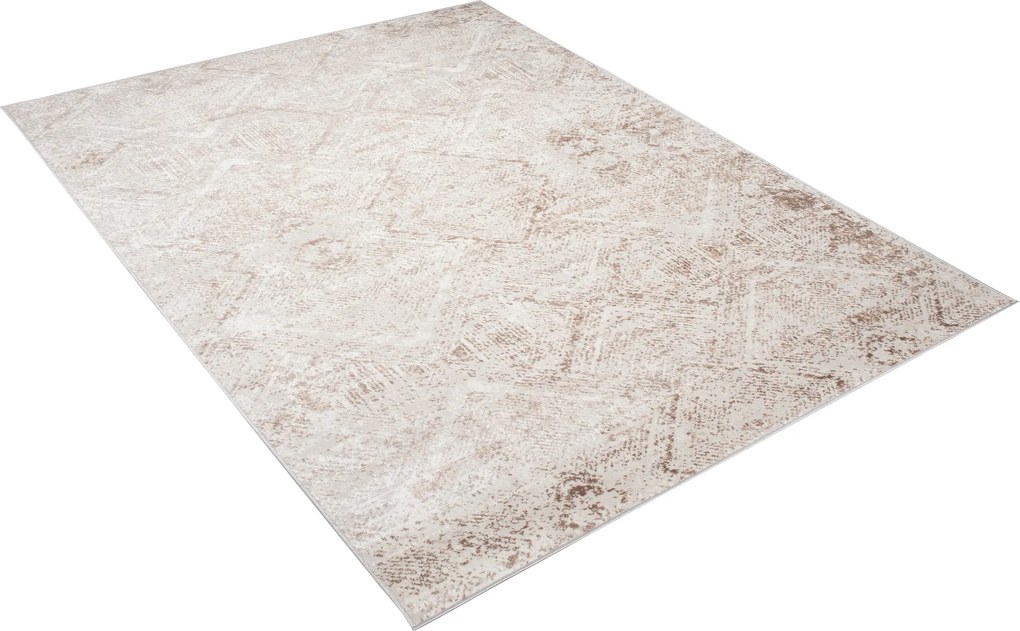 TA Koberec D189E WHITE/VIZON PORTLAND Biely Obdĺžnikový Rozmer: 140x200 cm