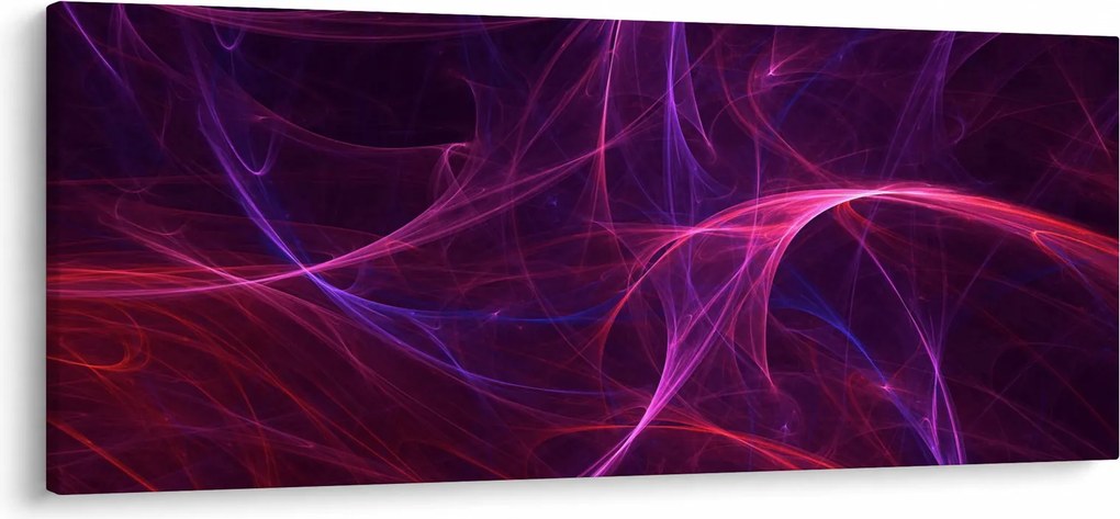 Abstraktný obraz kriviek (120x50 cm)