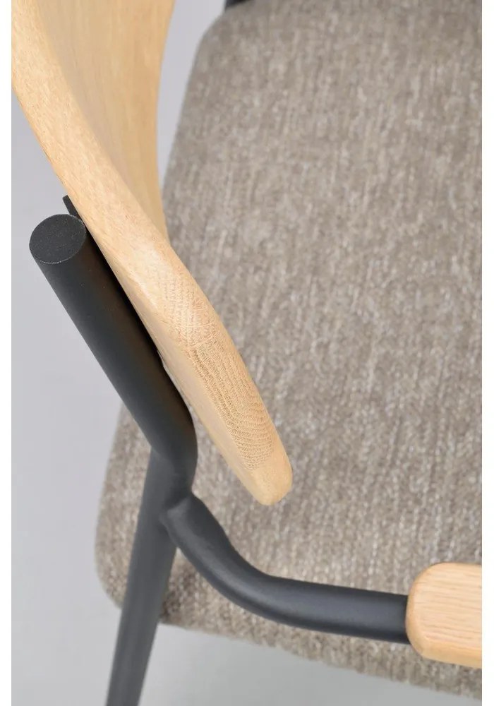 Jedálenská stolička v béžovo-prírodnej farbe v súprave 2 ks Maymont – Rowico