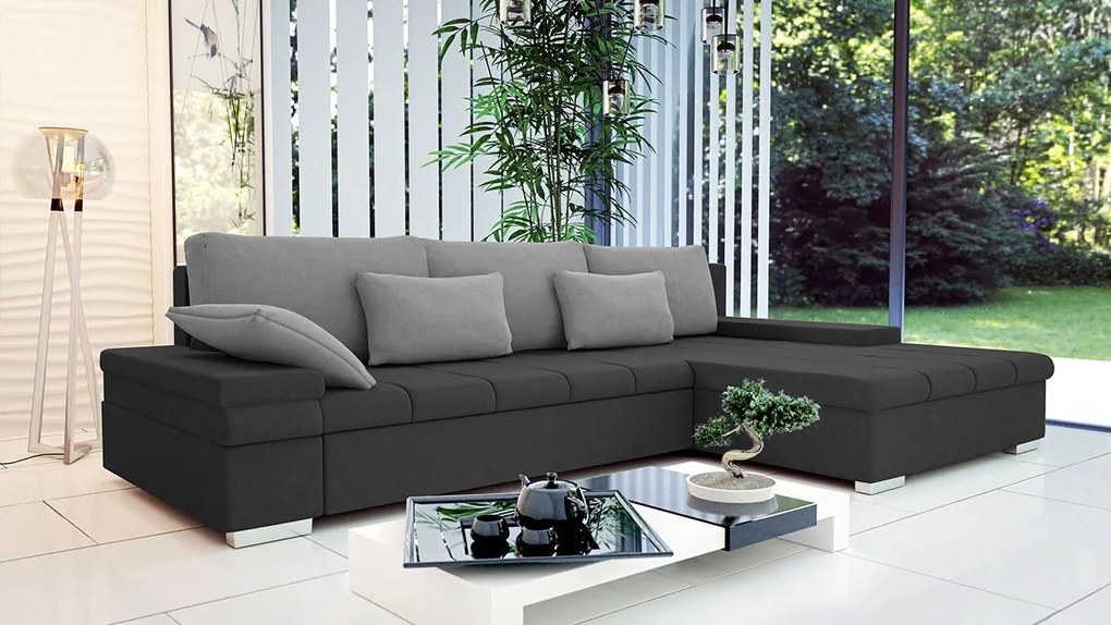 Rohová sedačka Kanton, Dostupné poťahy: Uttario Velvet 2979 + Uttario Velvet 2979 + Senegal 825, Strana: pravá