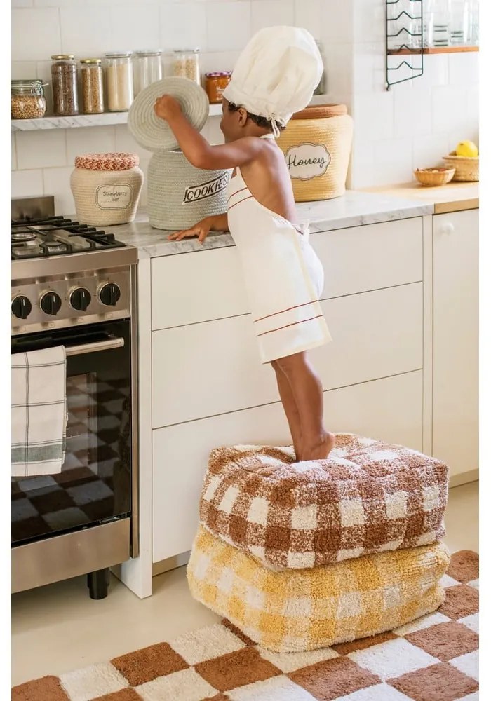 Okrovožltý taburet Vichy Honey – Lorena Canals