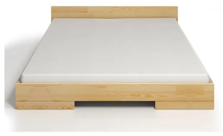 Dvojlôžková posteľ z borovicového dreva SKANDICA Spectrum, 200 × 200 cm