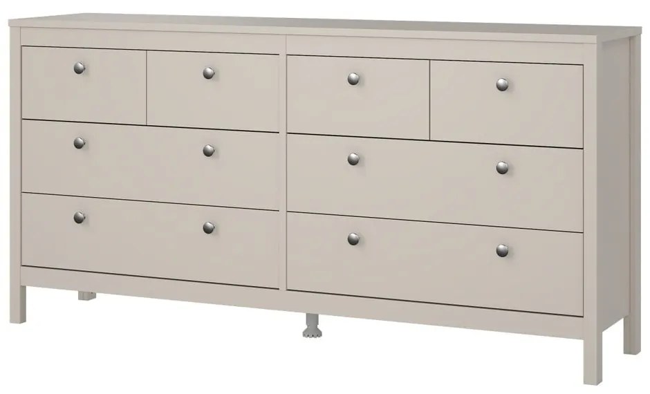 Sivobéžová komoda 159x80x38 cm Madrid – Tvilum