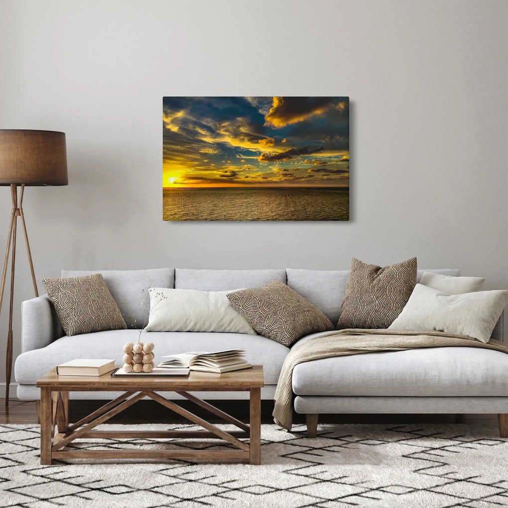 Západ slnka na mori (90x60 cm)