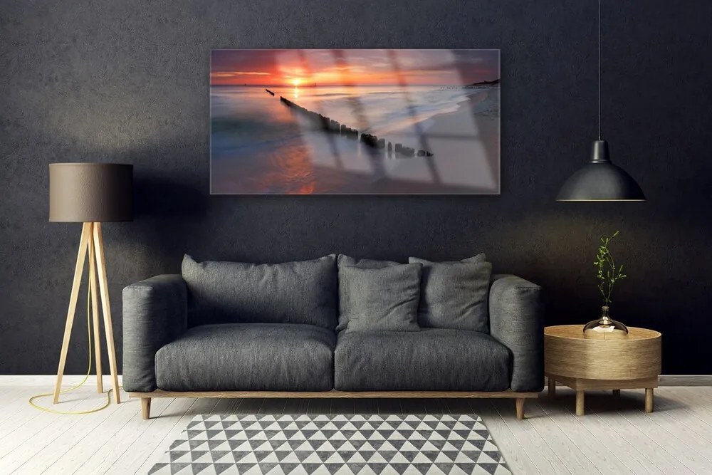 Obraz na akrylátovom skle Pláž more príroda 120x60 cm