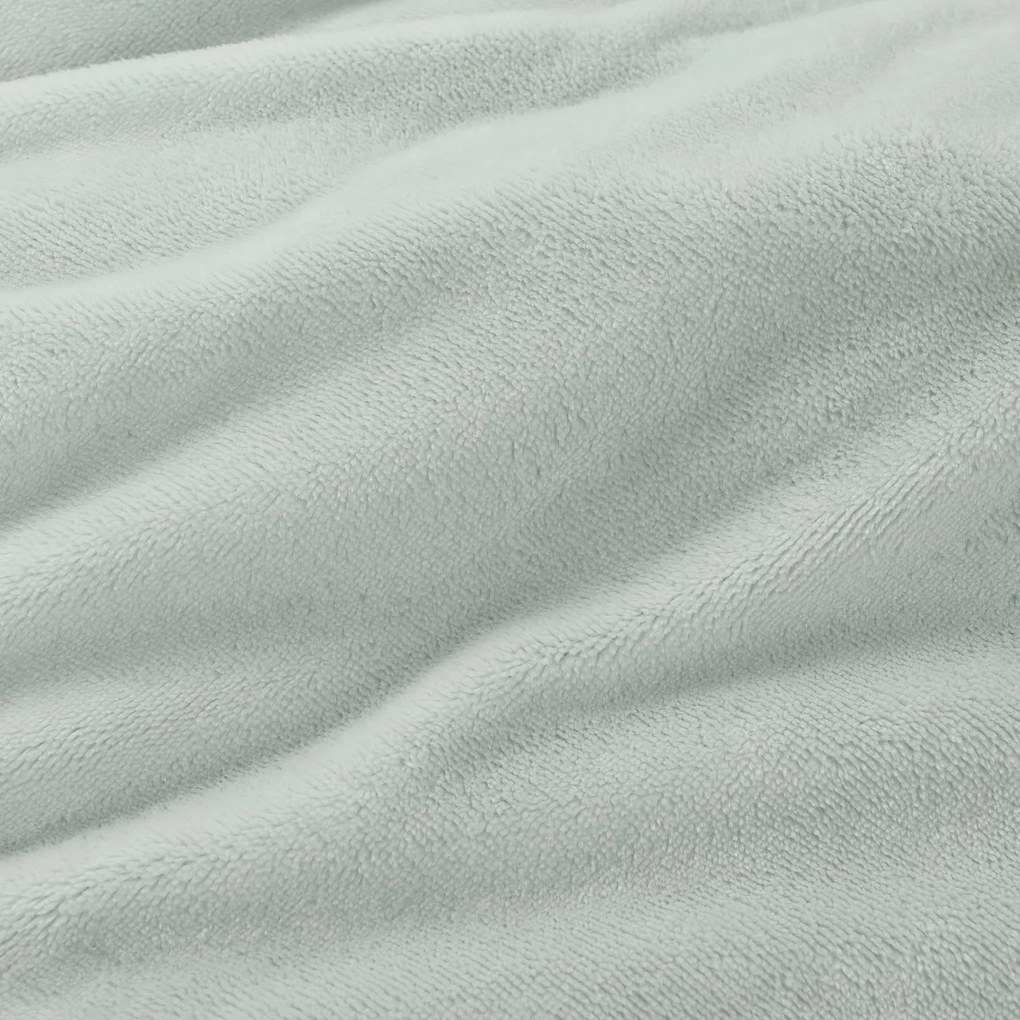 Goldea mikroplyšová elastická plachta deluxe – šalviová 90 x 200 cm
