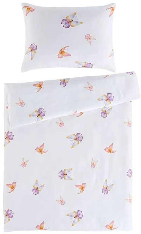 Saténové obliečky Flutter 135x200/80x80 cm