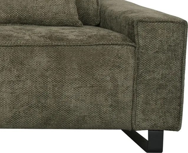 Trojmiestna pohovka Cassino, olivovo zelená tkanina