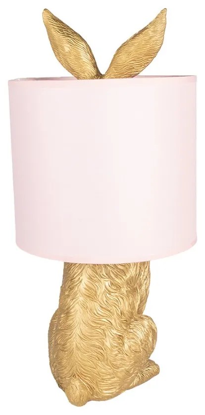 Golden & Pink nočná lampa RABBIT
