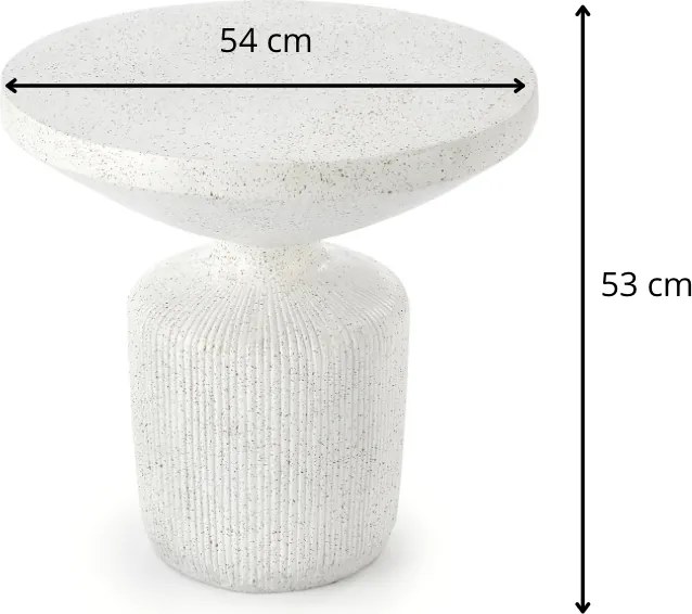 Konferenčný stolík Giza biely