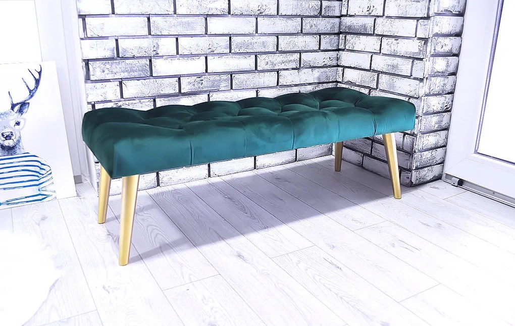 Chesterfield lavička Velvet Ocean