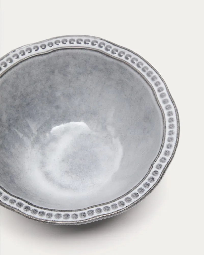 Modrá keramická polievková miska Dovec – Kave Home