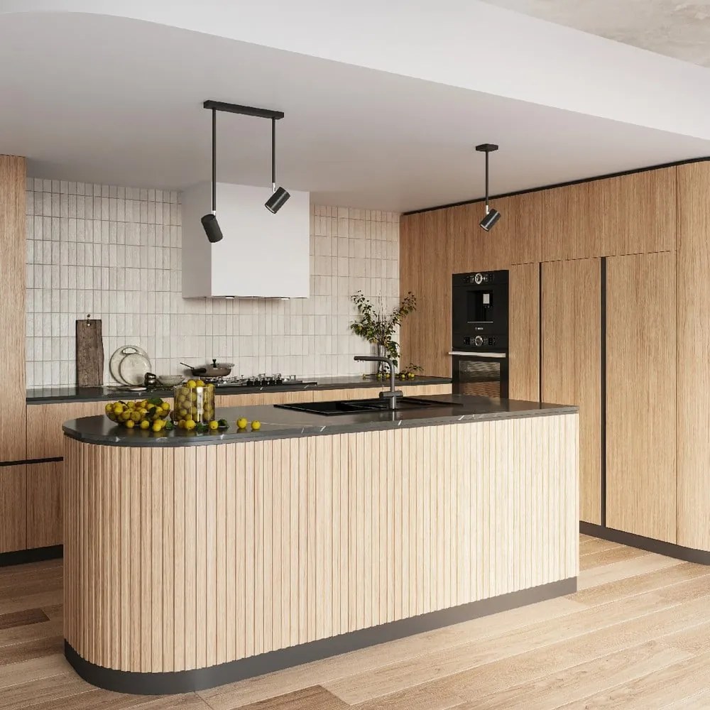 Čierne bodové svietidlo 10x30 cm Jones – Sollux