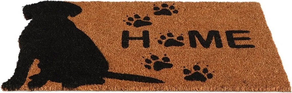 Kokosová rohožka Dog 74x45 cm hnědá/černá