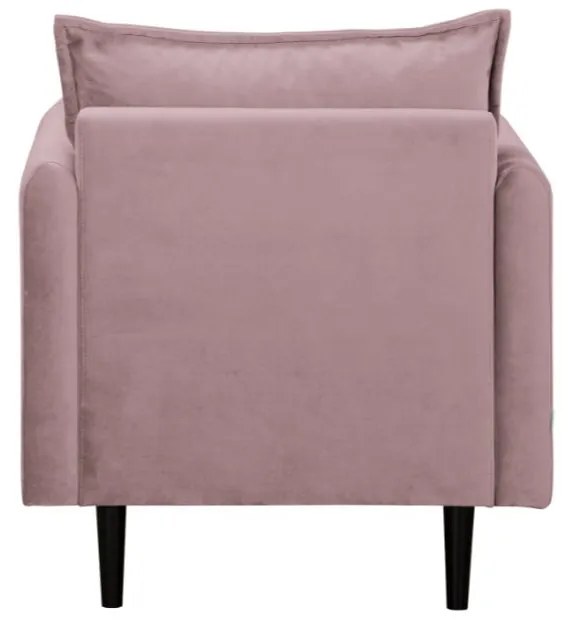 Zamatové kreslo v levanduľovej farbe Juli – Ropez