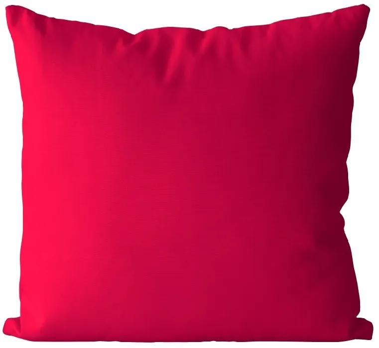 Vankúš Červený neónový (Veľkosť: 55 x 55 cm)