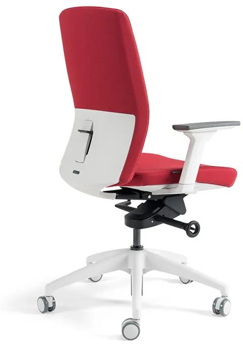 Kancelárska ergonomická stolička BESTUHL J2 WHITE BP — viac farieb, bez podhlavníka Červená  202