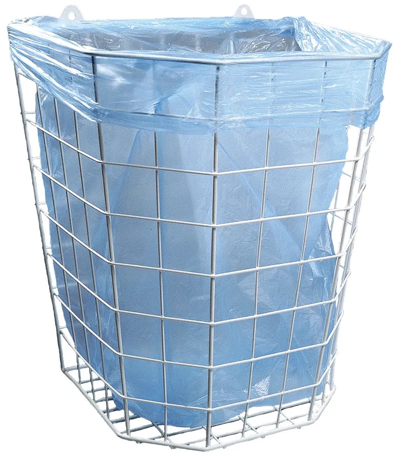 Kôš drôtený závesný 22 l, biela