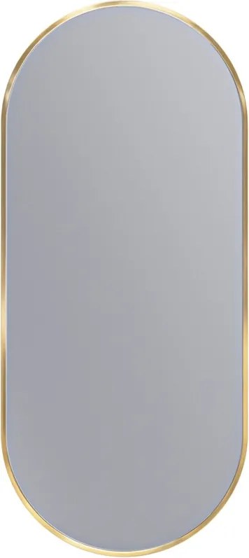 Erga Oval, oválne zrkadlo 40x90cm, zlatý rám, ERG-V01-OVAL-4090-GD