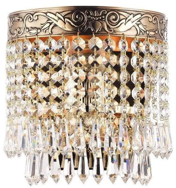 Maytoni DIA890-WL-01-G - Nástenné svietidlo PALACE 1xE27/60W/230V