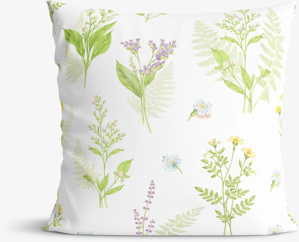 Goldea dekoračná obliečka na vankúš - lesné kvety 40 x 40 cm