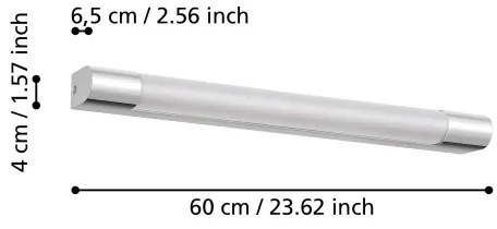 Eglo 98443 - LED Kúpeľňové osvetlenie zrkadla TRAGACETE LED/16W/230V IP44