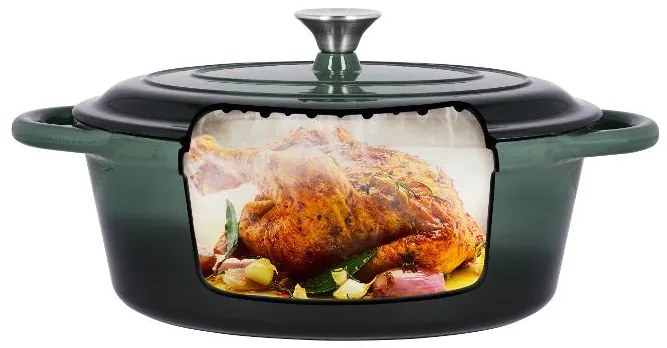 Silvercrest® Liatinový pekáč, 4,8 l (zelená) (100393103)