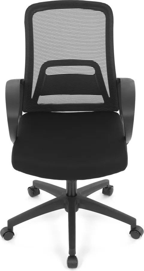 Kancelárska otočná stolička NERO — látka, čierna