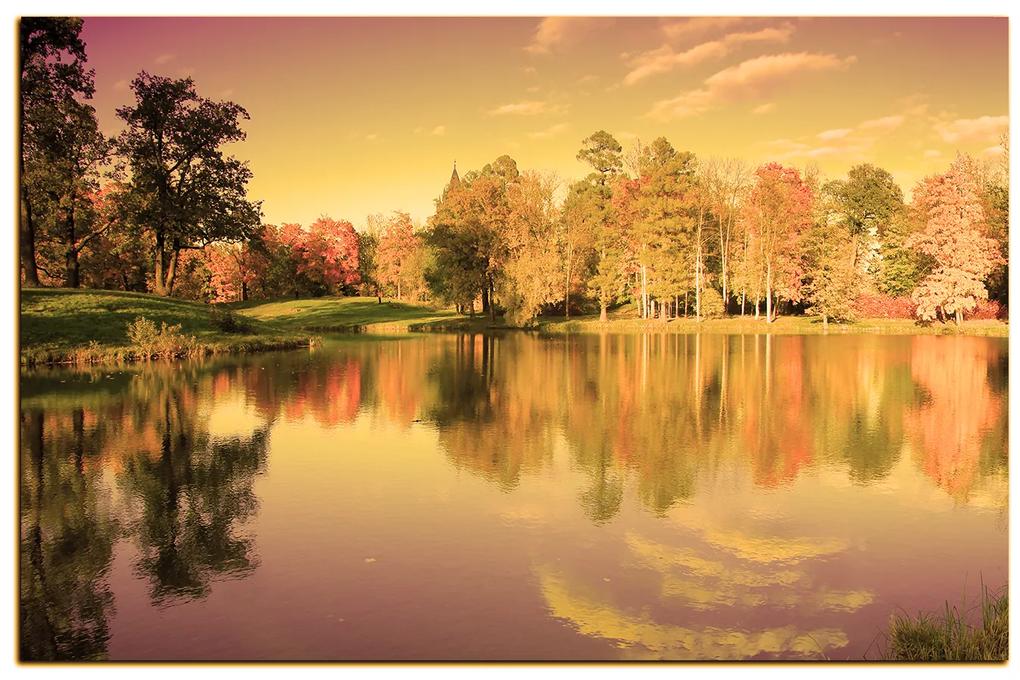 Obraz na plátne - Jesenný park 1175FA (100x70 cm)
