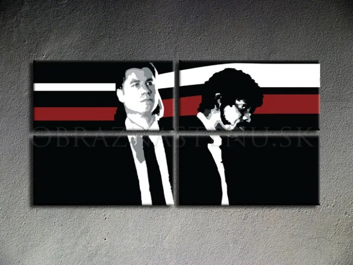 Ručne maľovaný POP Art obraz Pulp Fiction | rôzne rozmery