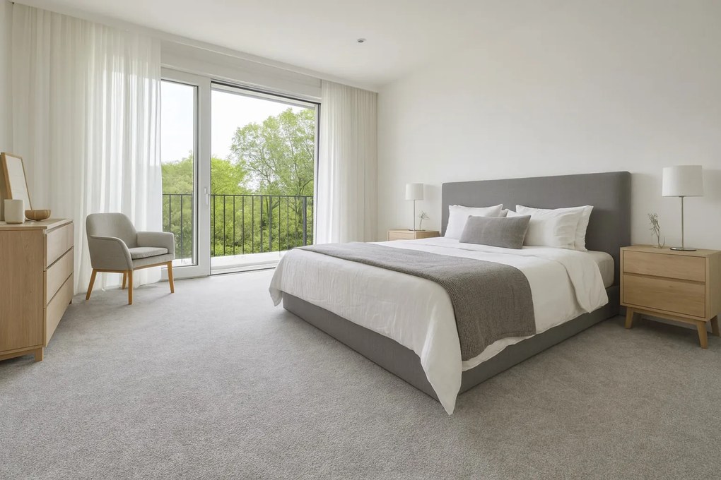 Condor Carpets, Koberec metráž Sicily 373, na mieru, šíře 4m,5m, šedá, filc, chodba / predsieň