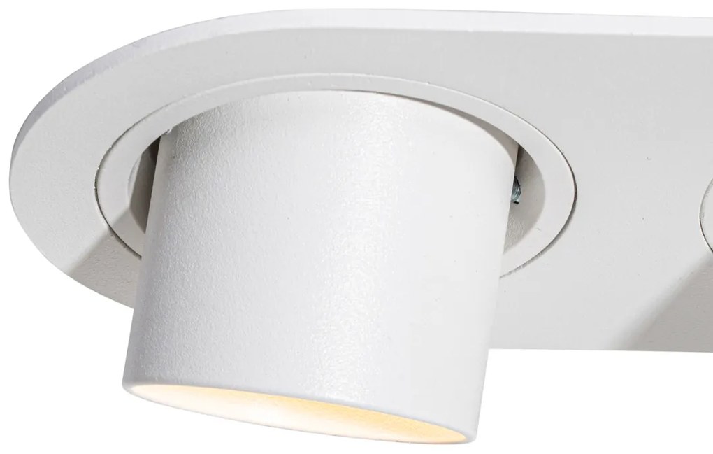 Okrúhle zapustené bodové svetlo biele GU10 35 mm sklopné 2-svetlo - Installa