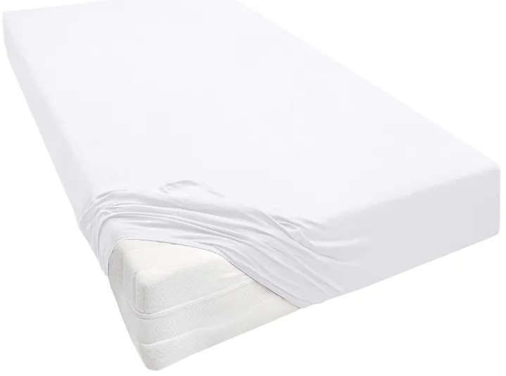 Biberna Napínacia plachta (biela, 90 – 100 x 200 – 220 cm)  (100251944)