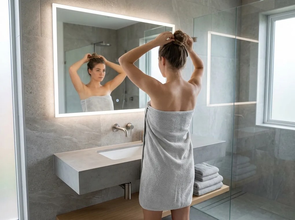 Osuška NORIELLE 70x140 cm svetlosivá, 100% bavlna