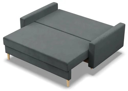 Dvojmiestna pohovka BLANK Elegant rozkladacia, tmavosivá