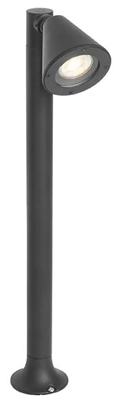 Moderný vonkajší stĺpikový svietidlo čierny 60 cm IP44 nastaviteľný - Ciara